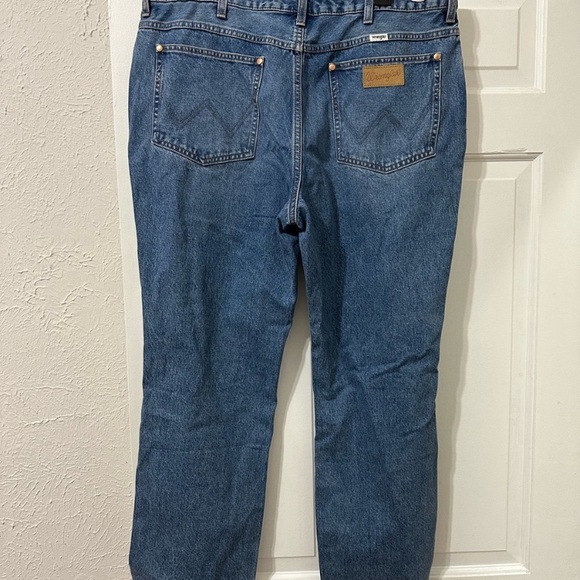 NWT Wrangler Wild West 603 High Rise Straight Jean Retro Mid Damaged, 34 - Picture 5 of 9